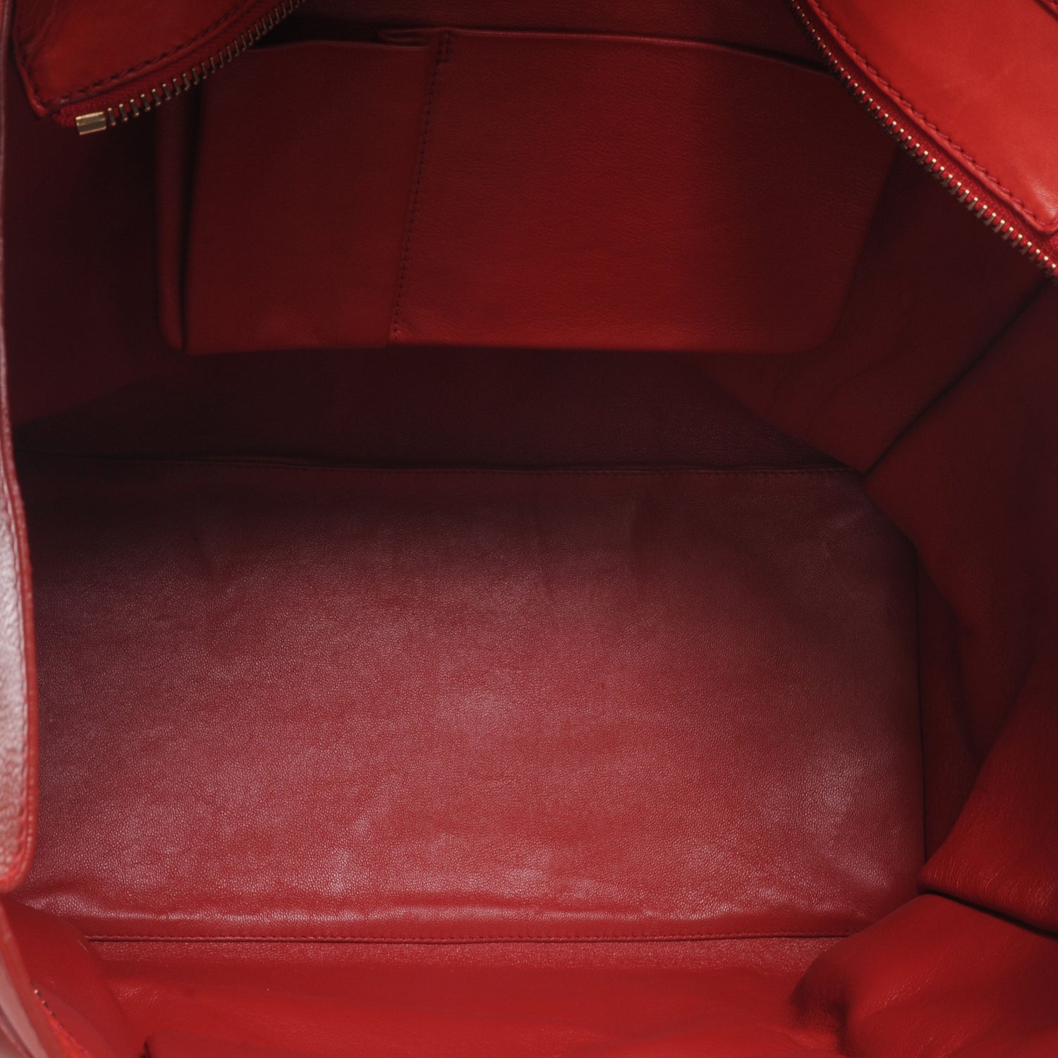 Celine Smooth Calfskin Medium Luggage Red 6 of 8