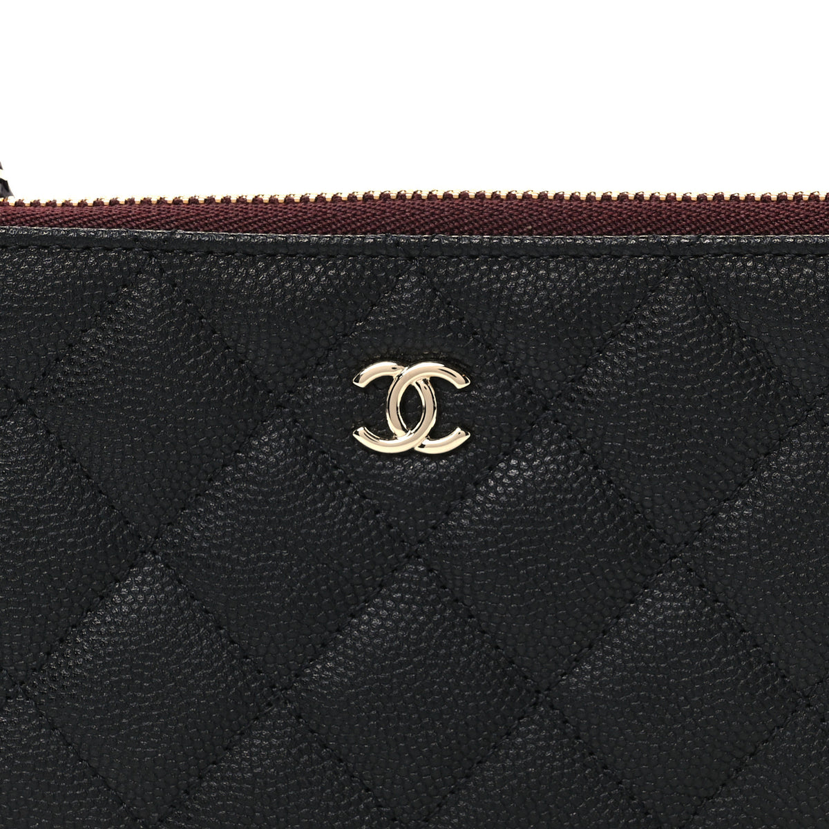 Chanel Caviar Quilted Small Cosmetic Case Black 8 of 9