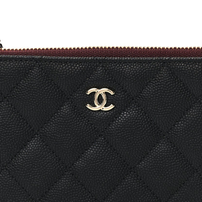 Chanel Caviar Quilted Small Cosmetic Case Black 8 of 9