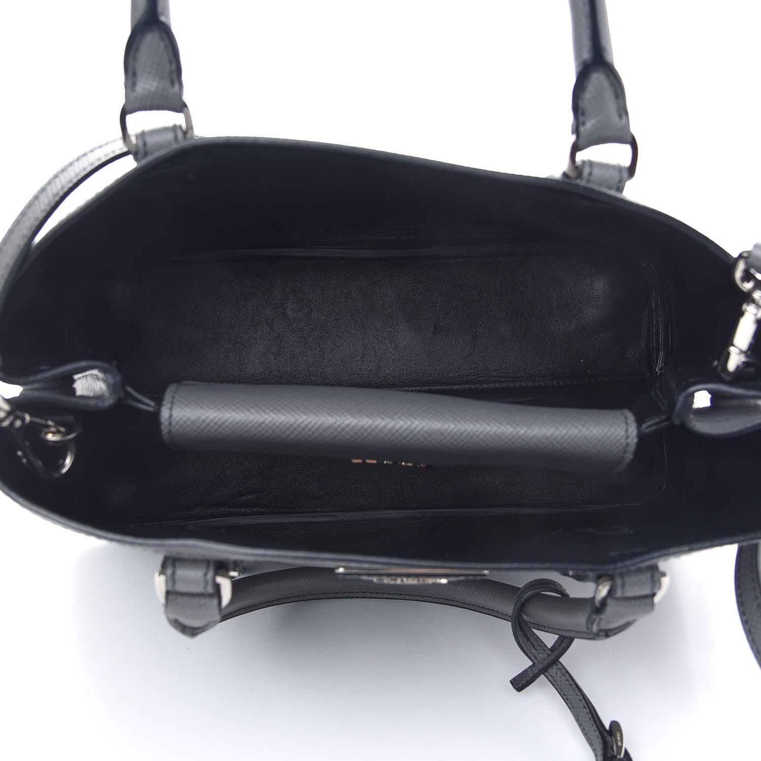 Prada Saffiano Cuir Small Double Handle Tote Marmo 5 of 8