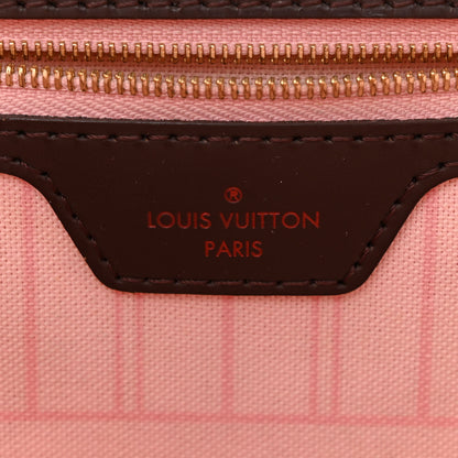 Louis Vuitton Damier Ebene Neo Neverfull MM Rose Ballerine 6 of 16