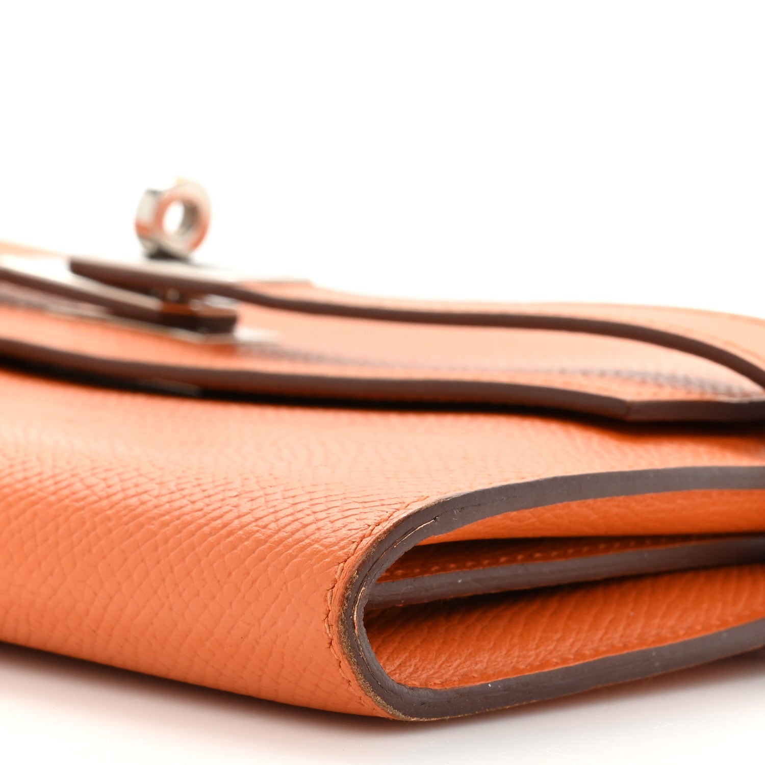 Hermes Epsom Kelly Longue Wallet Orange 11 of 14