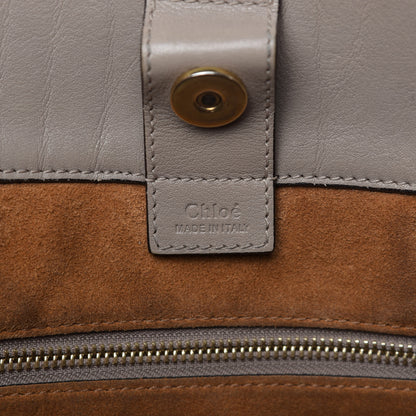Chloe Smooth Calfskin Medium Milo Shopping Tote Motty Grey 8 of 10