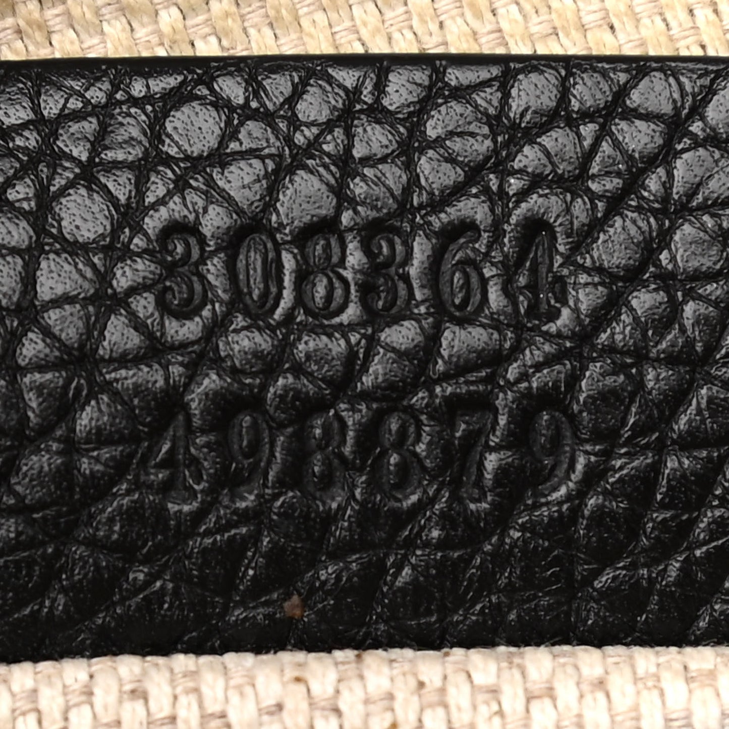 Pebbled Calfskin Small Soho Disco Bag Black