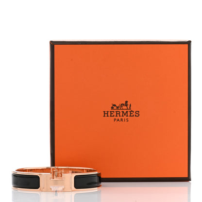Hermes Enamel Narrow Clic Clac H Bracelet PM Black 5 of 5