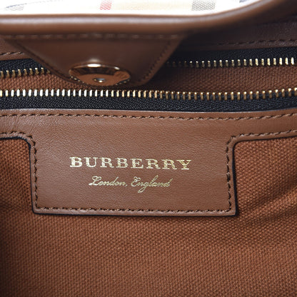 Burberry Horseferry Check Small Canterbury Tote Tan 6 of 20
