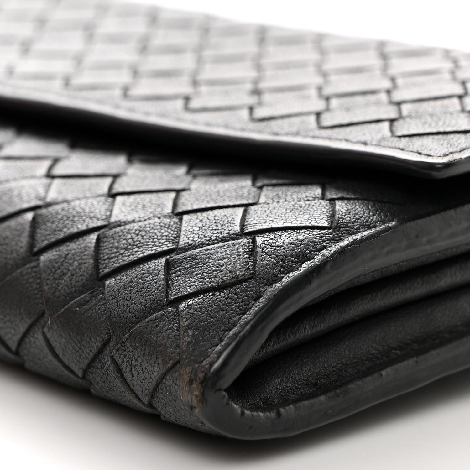 Bottega Veneta Nappa Intrecciato Continental Flap Wallet Ferro Gray 10 of 12