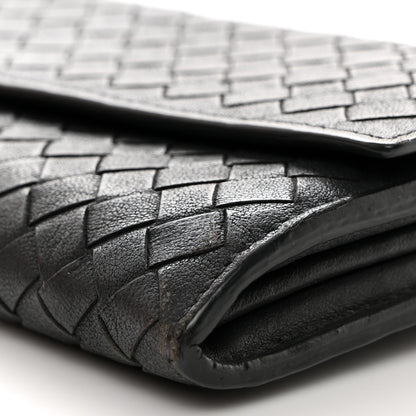 Bottega Veneta Nappa Intrecciato Continental Flap Wallet Ferro Gray 10 of 12