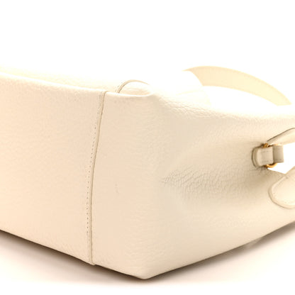 Christian Dior Calfskin Medium Signature Bucket Bag Latte 9 of 10