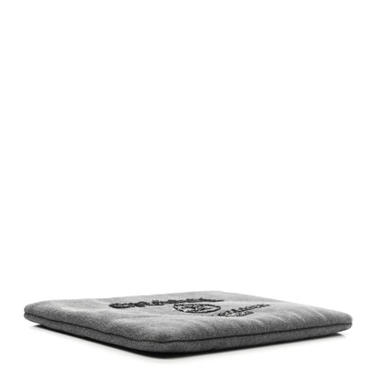 Chanel Canvas Sequins Medium Deauville Cosmetic Pouch Grey 4 of 7