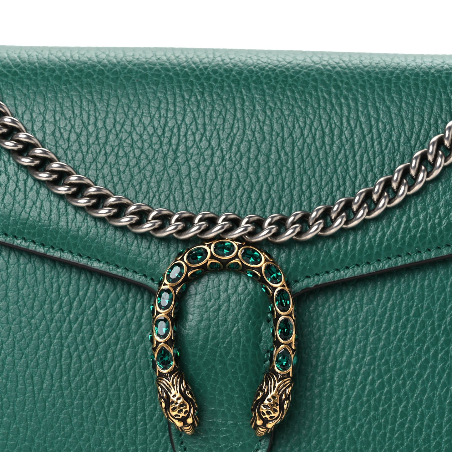 Calfskin Mini Dionysus Chain Wallet Emerald