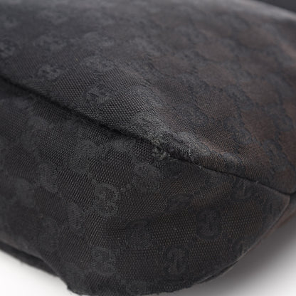 Gucci Monogram Medium Horsebit Chain Hobo Black 11 of 13
