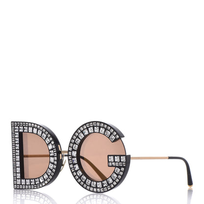 Dolce & Gabbana DG Crystal Sunglasses DG 6121 Black 1 of 7