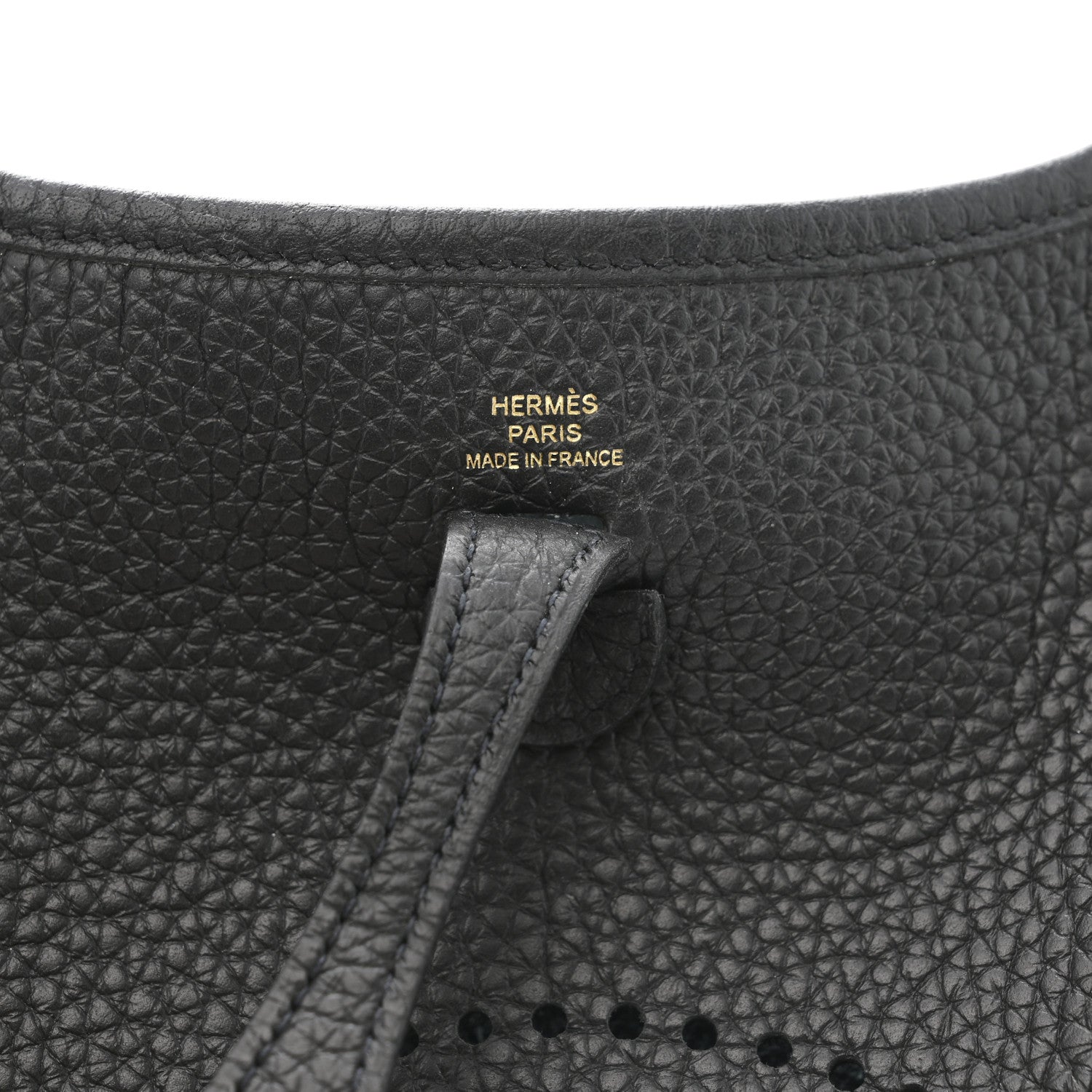 Hermes Taurillon Clemence Evelyne TPM Black 6 of 10