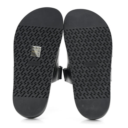 Hermes Calfskin Womens Chypre Sandals 38 Black 5 of 9