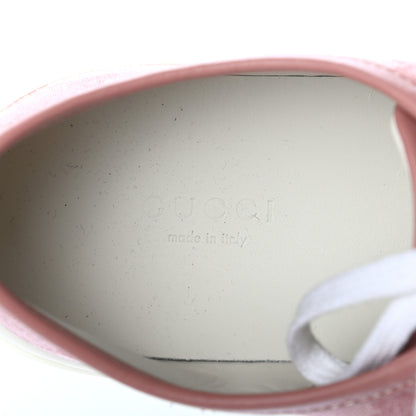 Gucci GG Monogram Calfskin Womens Low Top Sneakers 39.5 Pink Soft Pink 6 of 7