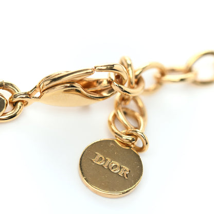 Christian Dior Metal Danseuse Etoile Chain Choker Necklace Gold 4 of 4
