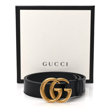 Gucci Calfskin Double G 30mm Belt 80 32 Black 4 of 4