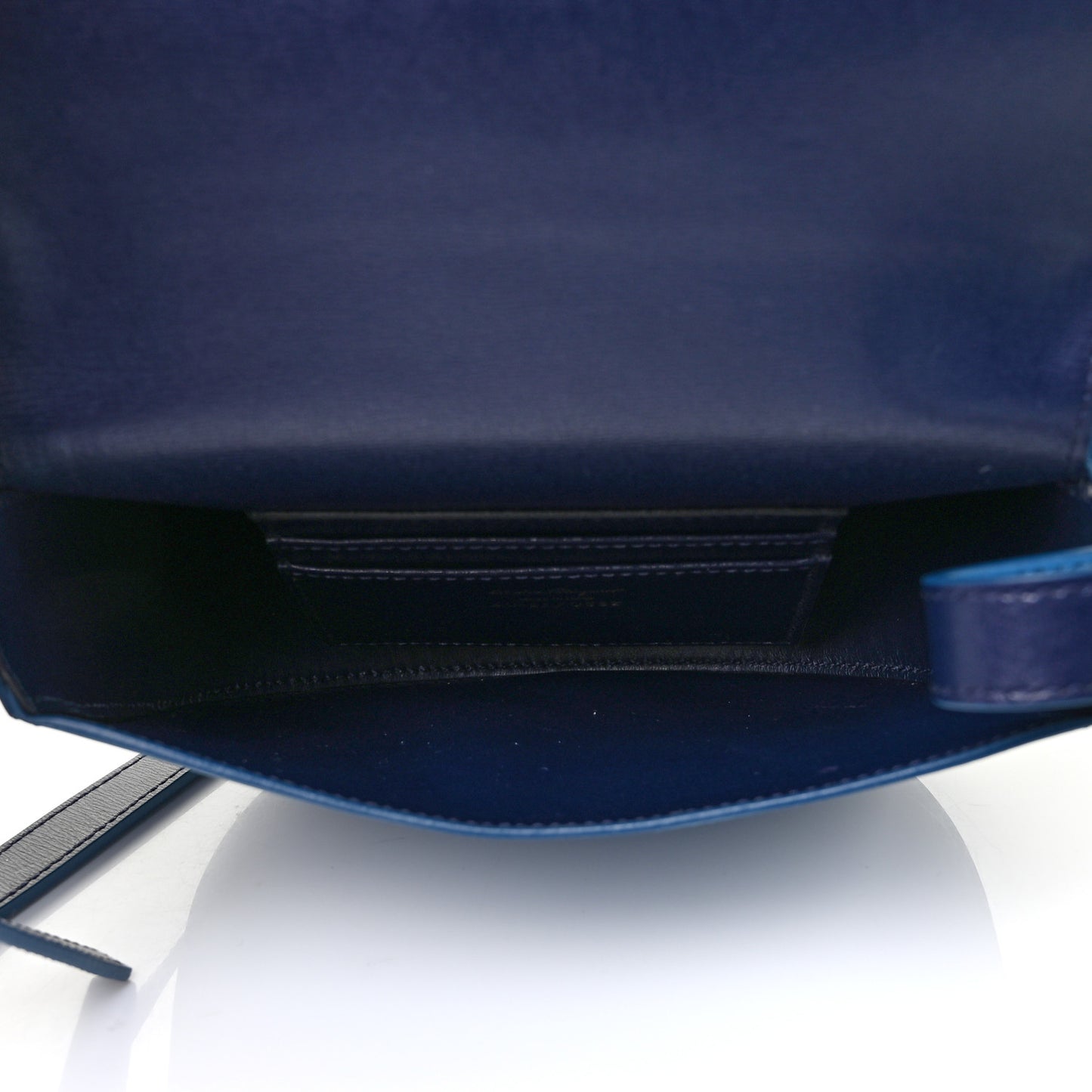Calfskin Gancini City Crossbody Azure Navy