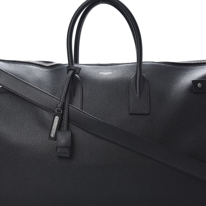 Saint Laurent Grained Calfskin 48H Sac De Jour Duffle Black 7 of 11