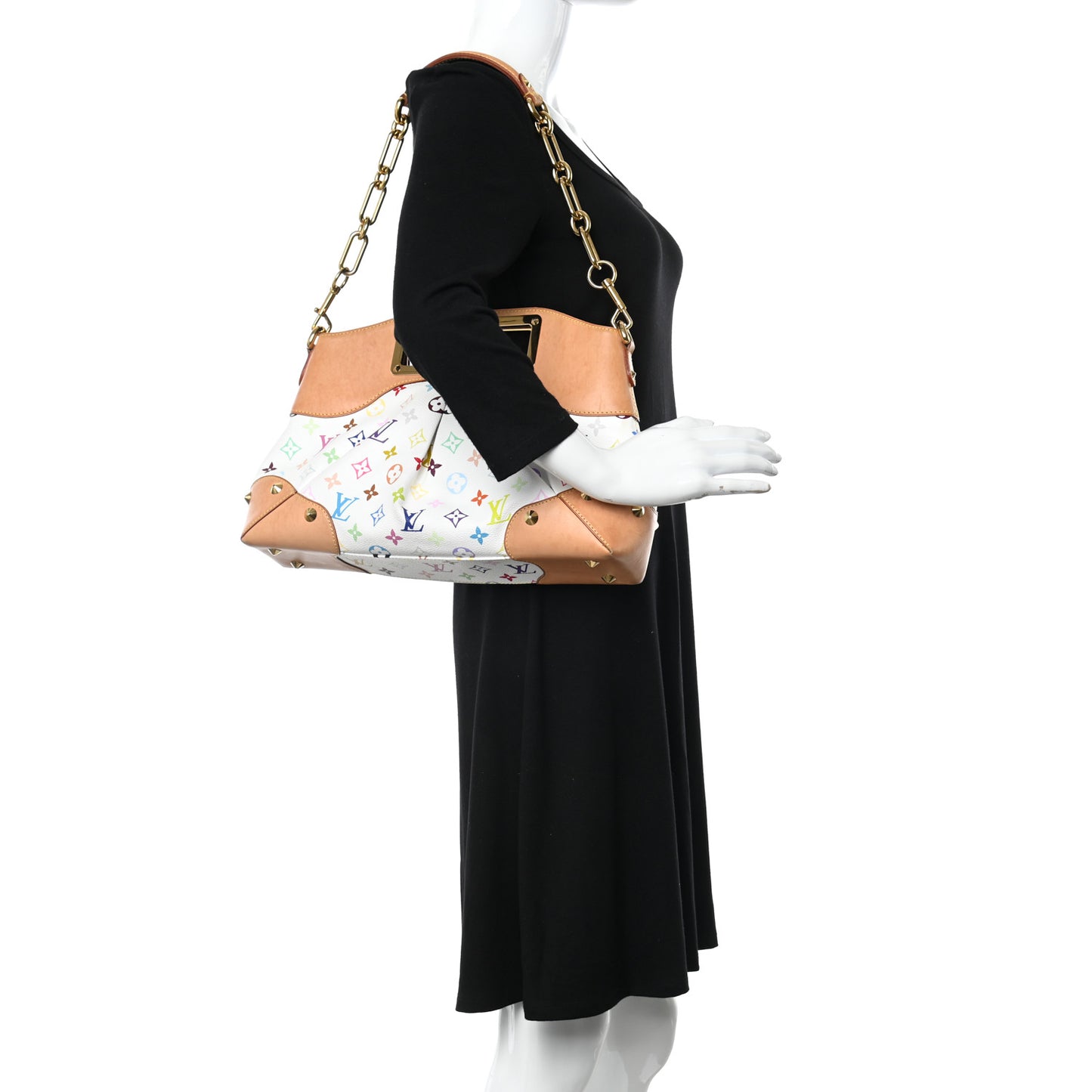 Monogram Multicolor Judy MM White