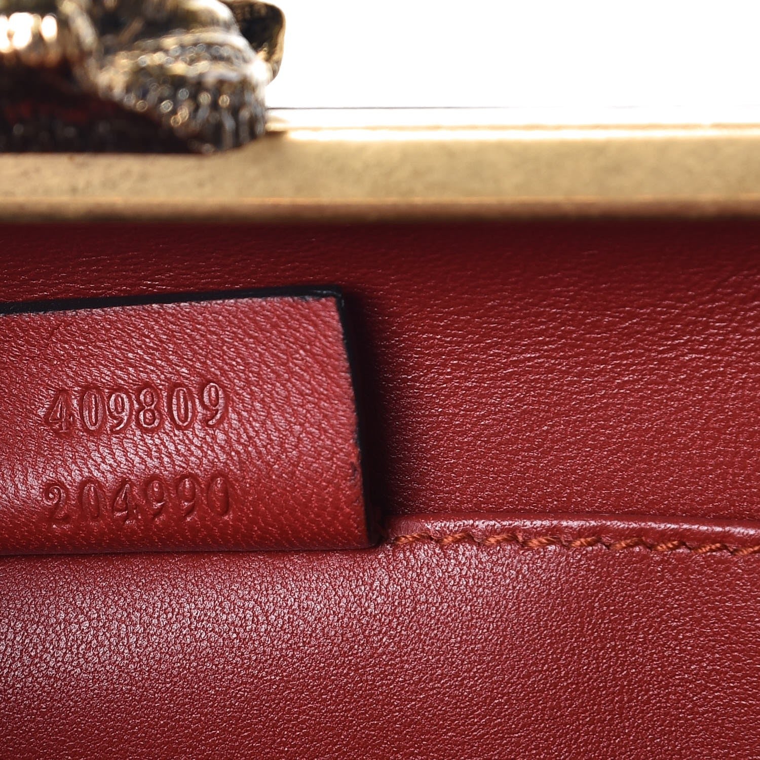Gucci Linen Herbarium Print Broadway Box Clutch Cherry 7 of 9