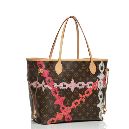 Louis Vuitton Monogram Bay Neverfull MM Rose Ballerine Poppy 4 of 8