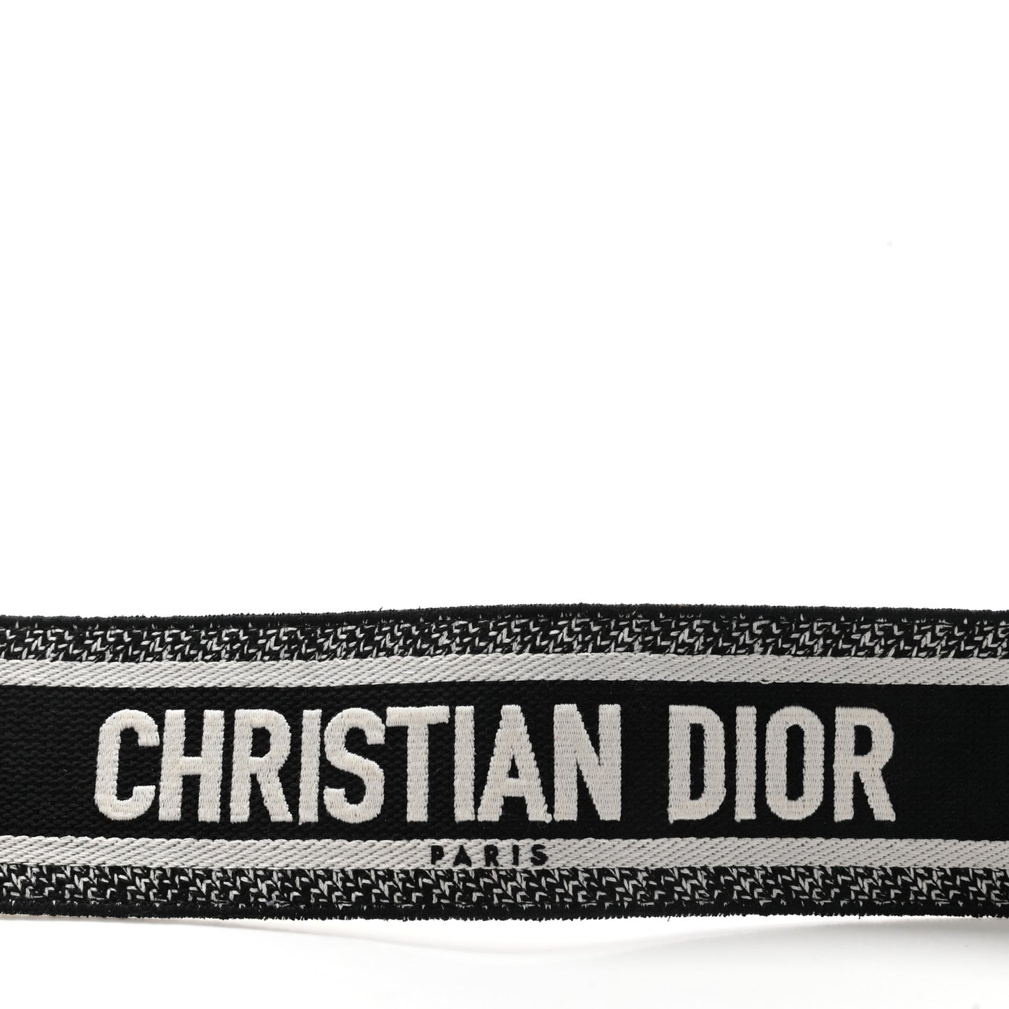 Canvas Embroidered Shoulder Strap Black Ultramatte