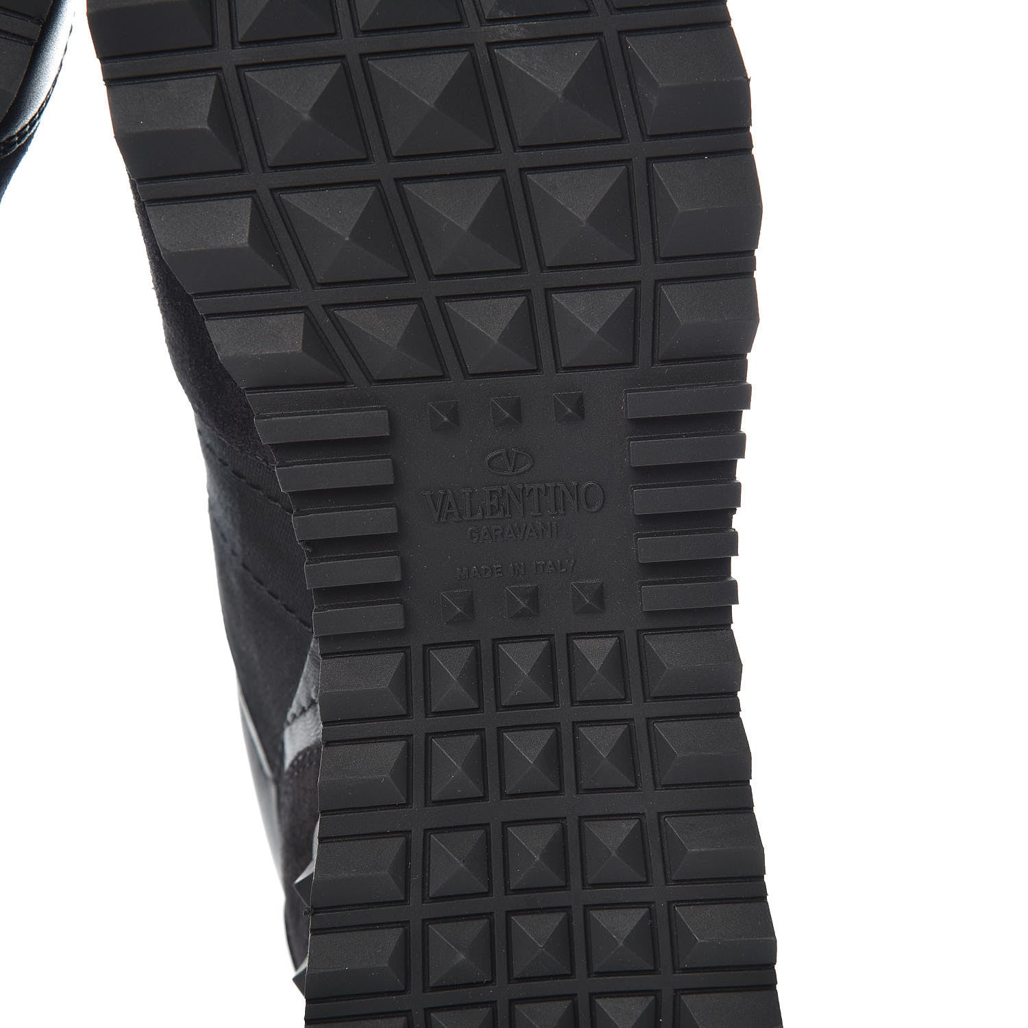 Valentino Garavani Nappa Suede Camouflage Womens Rockrunner Sneakers 36 Black 6 of 8