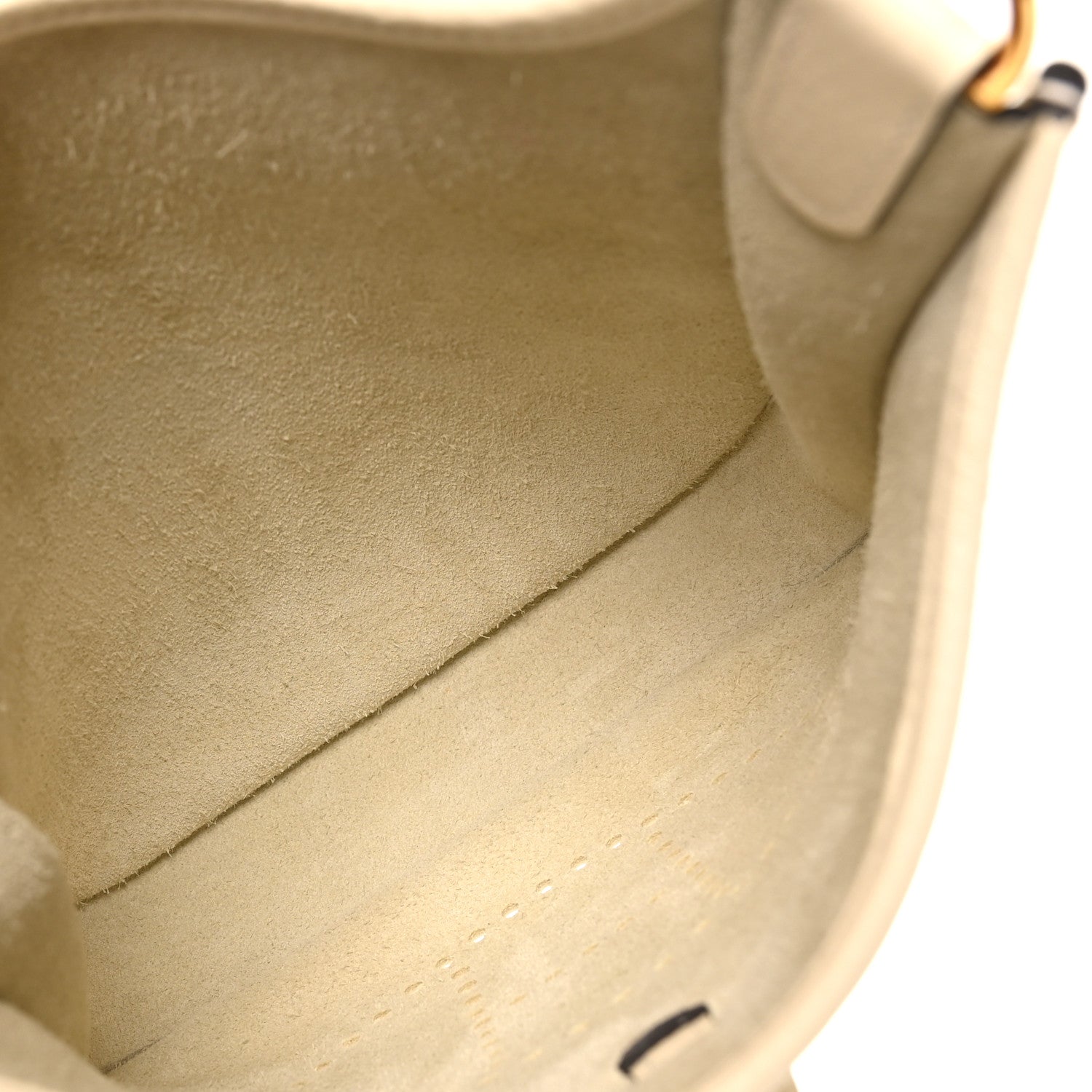 Hermes Taurillon Clemence Evelyne 23 Poche III Cream 5 of 10