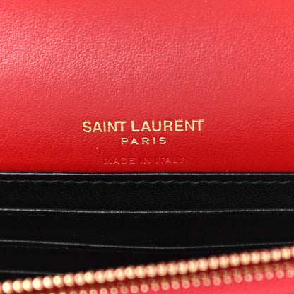 Saint Laurent Smooth Calfskin Monogram Kate Belt Bag Red 6 of 9
