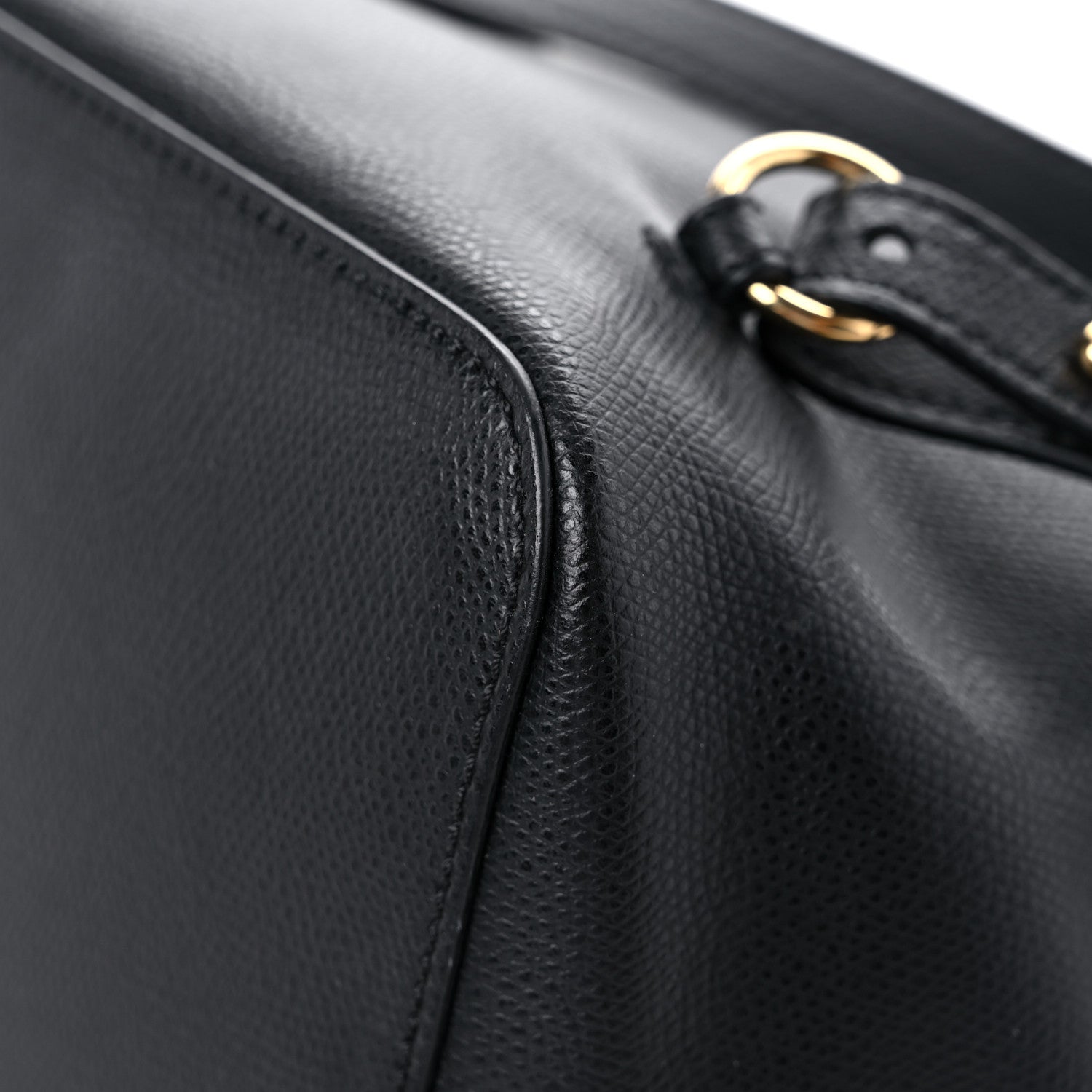Fendi Vitello Cruise Bi-Color FF 1974 Embossed F is Fendi Drawstring Backpack Black Fragola Maya 11 of 19