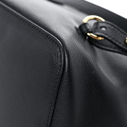 Fendi Vitello Cruise Bi-Color FF 1974 Embossed F is Fendi Drawstring Backpack Black Fragola Maya 11 of 19