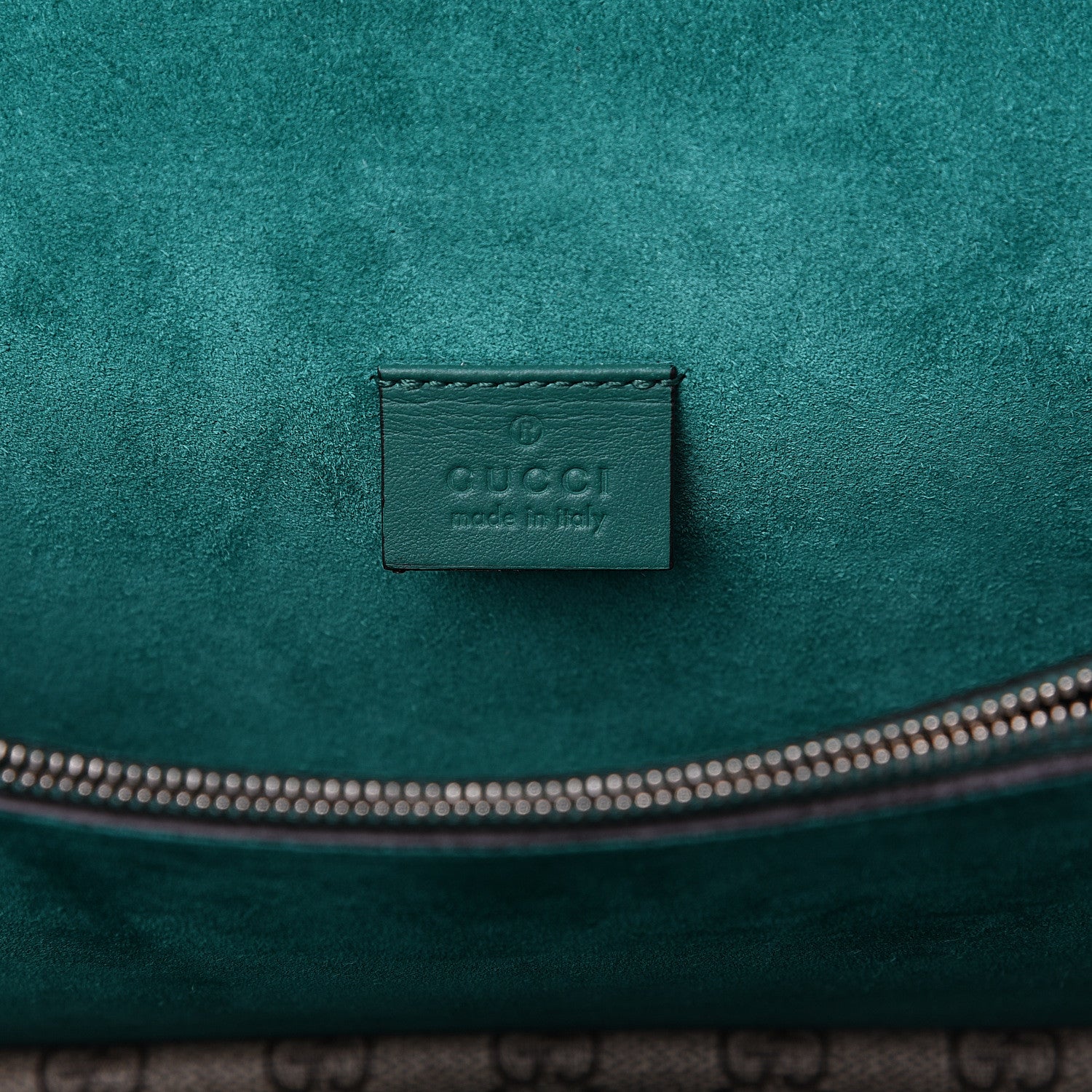 Gucci GG Supreme Monogram Willow Hill Embroidered Small Dionysus Shoulder Bag Emerald 5 of 12