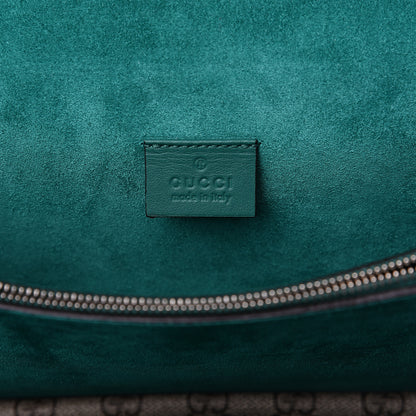 Gucci GG Supreme Monogram Willow Hill Embroidered Small Dionysus Shoulder Bag Emerald 5 of 12