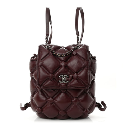 Chanel Calfskin Quilted Chesterfield Backpack Burgundy 1 of 10