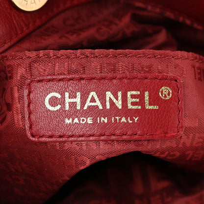 Chanel Lambskin Coco Ball Fold Over Bag Red 6 of 11