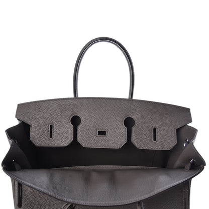 Hermes Togo Birkin 35 Etain 17 of 37