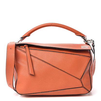 Loewe Calfskin Small Puzzle Bag Orange 1 of 9