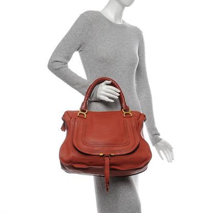 Chloe Calfskin Large Marcie Satchel Maple Leaf 2 of 7
