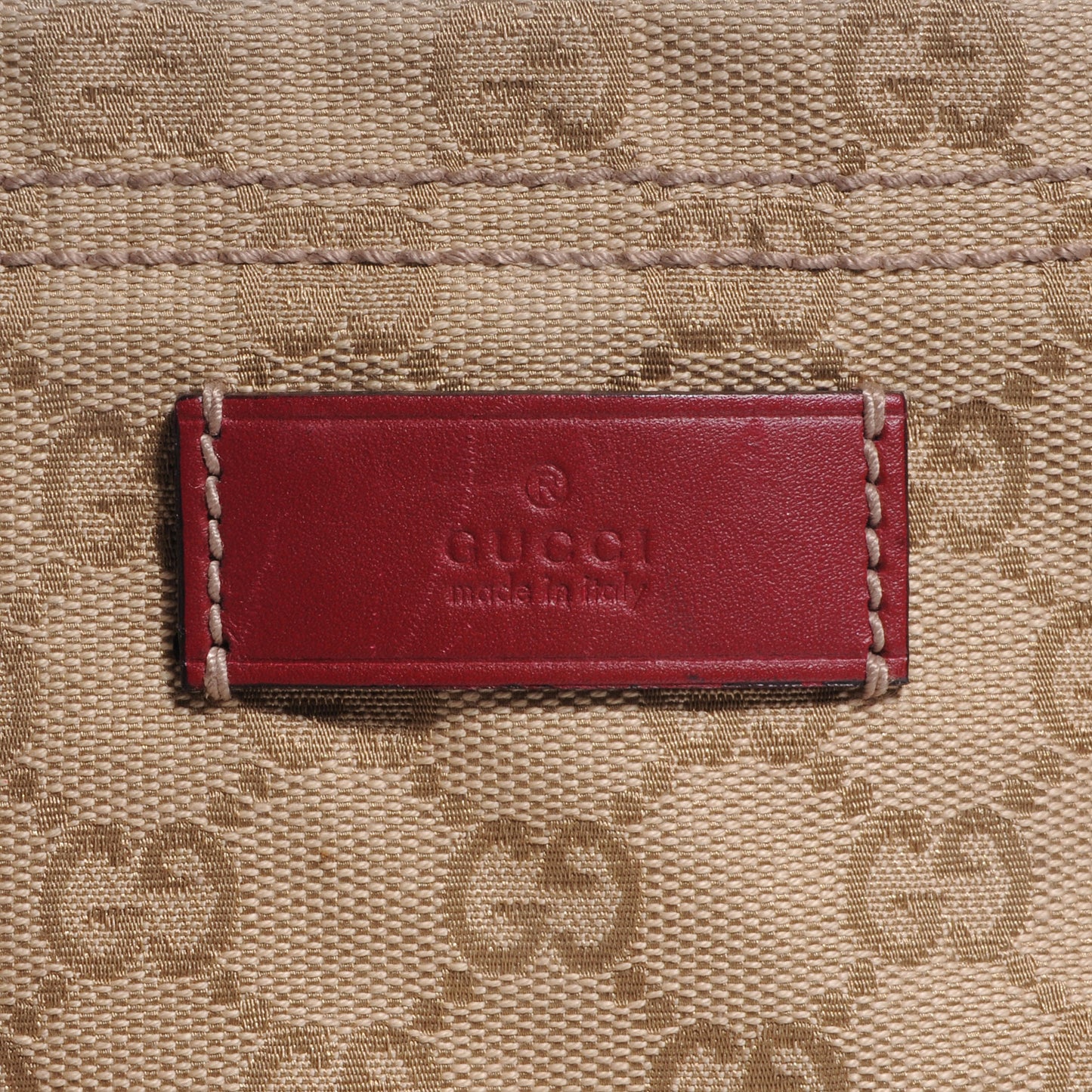 GG Monogram Medium Web Handle Vertical Tote Red