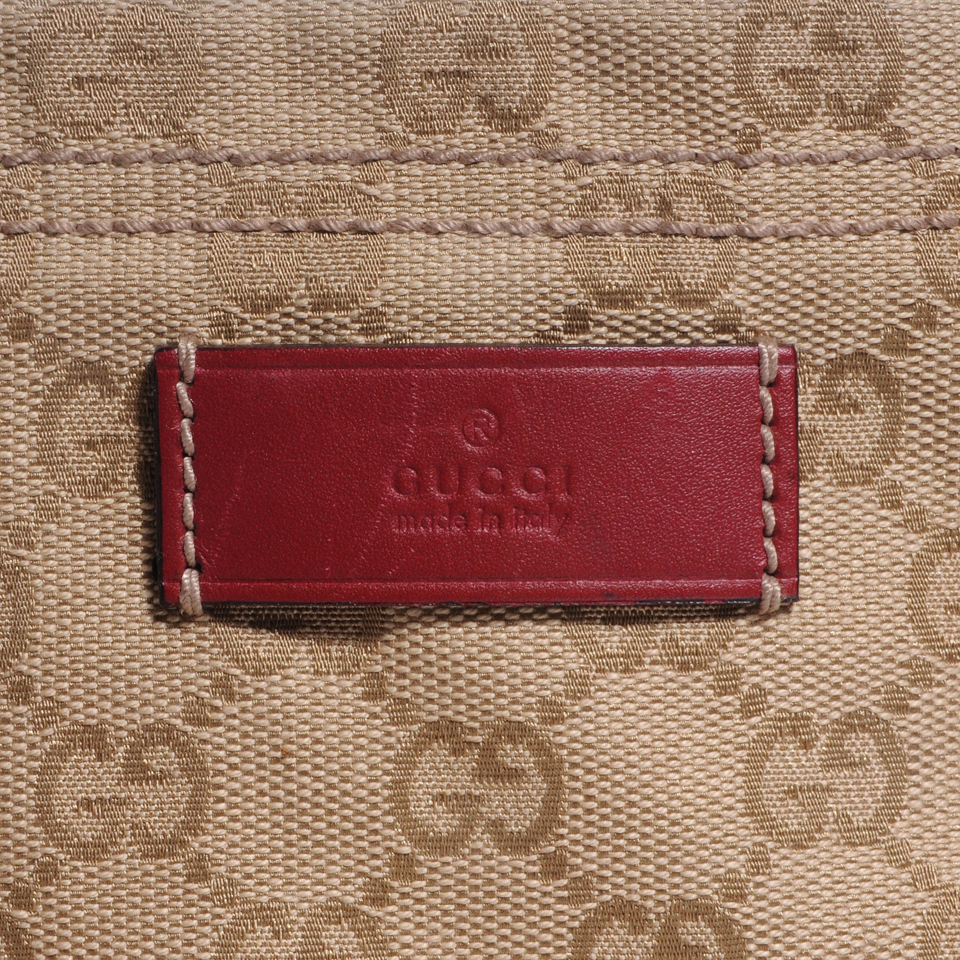 Gucci GG Monogram Medium Web Handle Vertical Tote Red 8 of 8