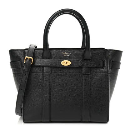 Mulberry Small Classic Grain Mini Zipped Bayswater Black 1 of 10