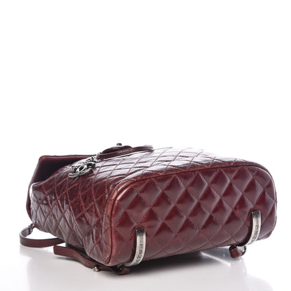 Chanel Glazed Calfskin Quilted Large Salzburg Backpack Burgundy 4 of 18
