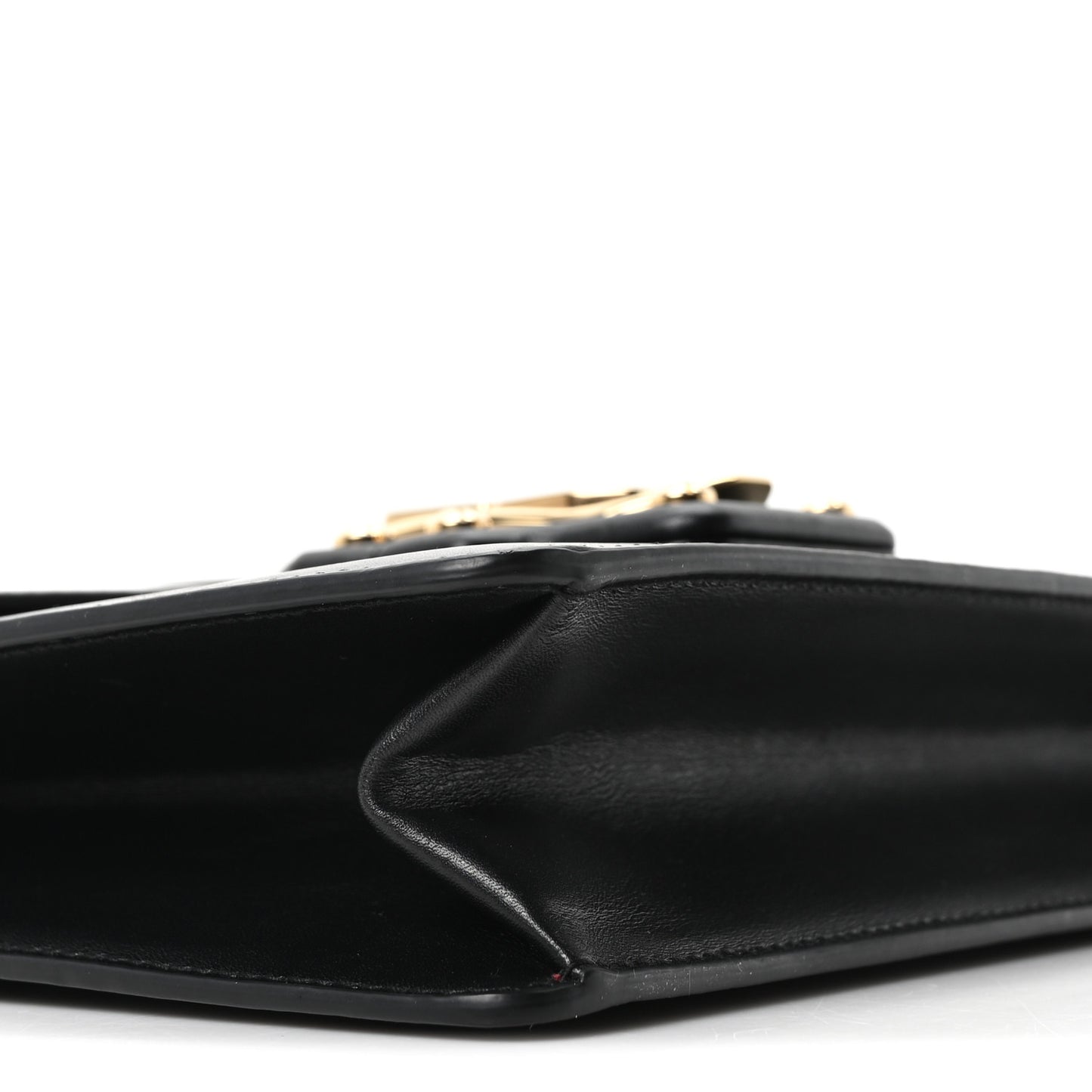 Calfskin Lucia Shoulder Bag Black