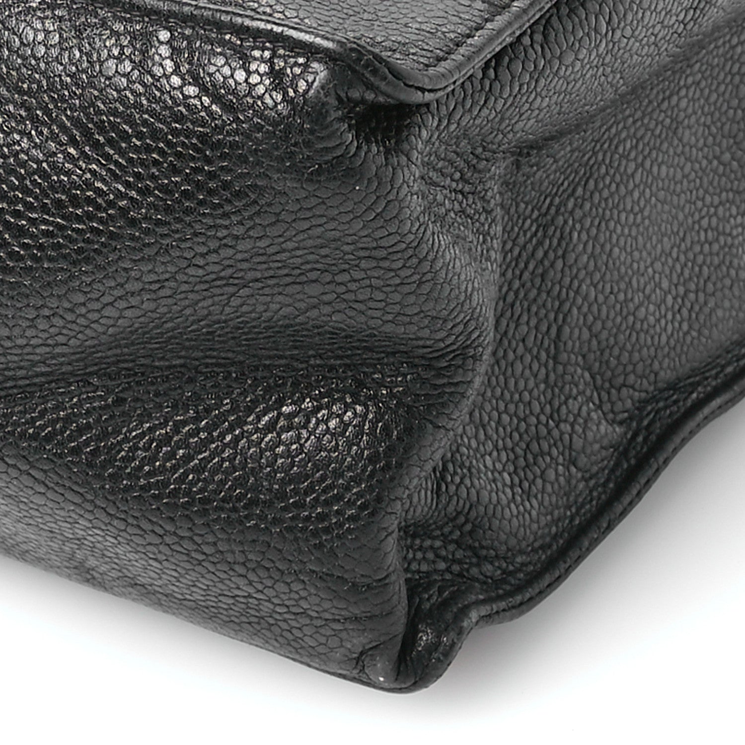 Chanel Caviar CC Shopper Tote Black 10 of 13