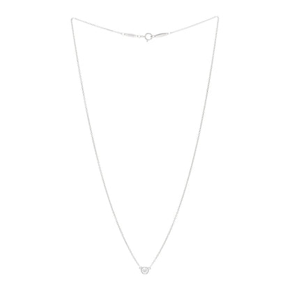Tiffany Platinum Diamond .17ct Elsa Peretti Diamonds By The Yard Pendant Necklace 3 of 5