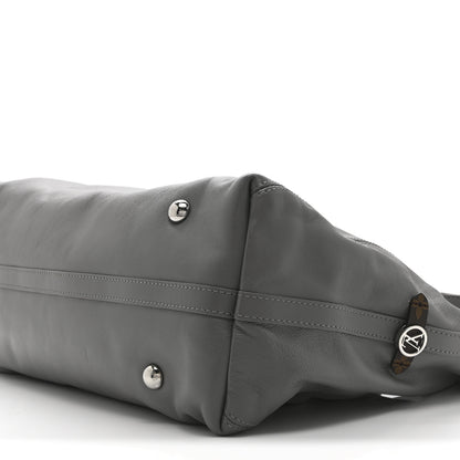 Louis Vuitton Lambskin Carryall MM Trianon Gray 10 of 10