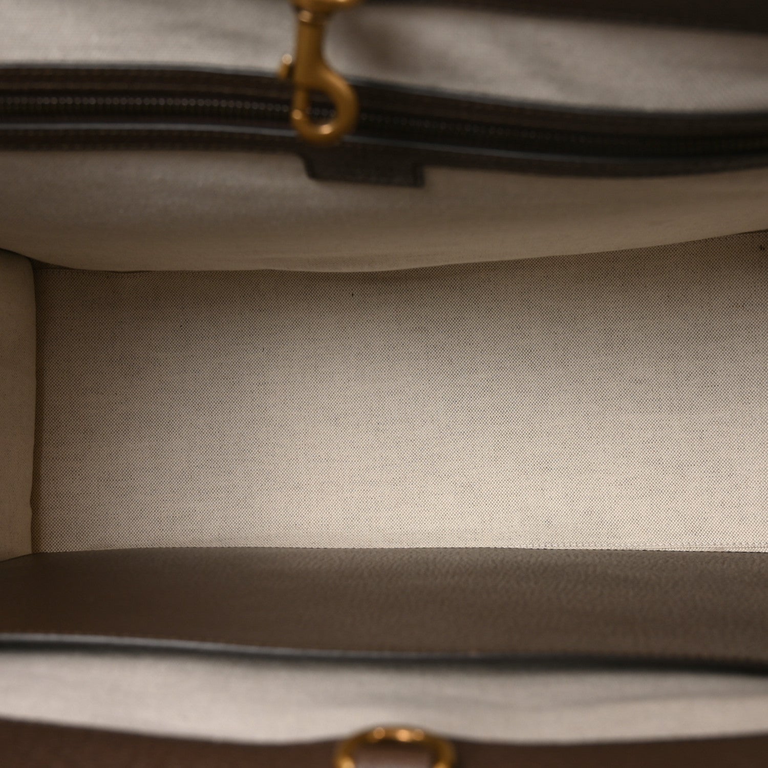 Gucci GG Supreme Monogram Textured Dollar Calfskin Web Large Ophidia Tote Bag Beige Ebony 4 of 9