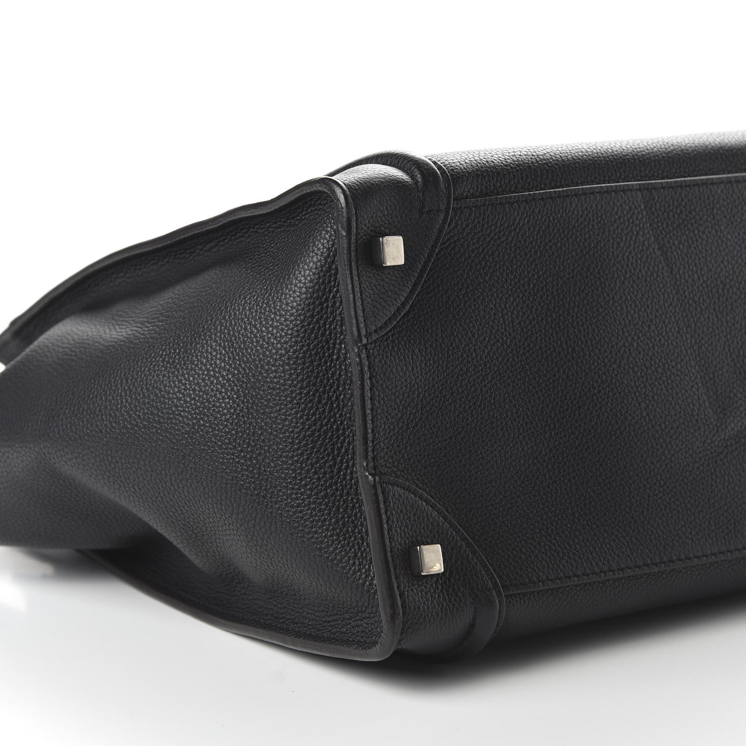 Celine Drummed Calfskin Mini Luggage Black 6 of 9